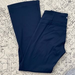 Navy Lululemon flare yoga pants